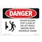 Signmission OSHA Sign, Crush Hazard Stay Clear Of Die Set, 24in X 18in Plastic, 18" W, 24" L, Landscap OS-DS-P-1824-L-1758 - alternate 1